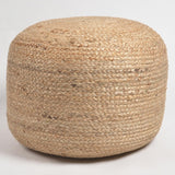 Hand Braided Jute Pouf - Novus Decor Accessories