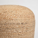 Hand Braided Jute Pouf - Novus Decor Accessories