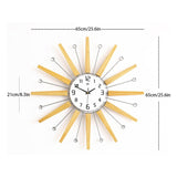 Nordic Cedar Wall Clock - Novus Decor Wall Decor