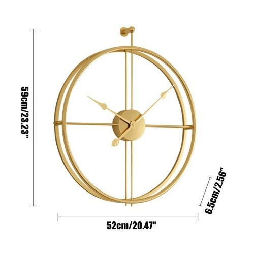 Aplos Round Metal Wall Clock Novus Decor