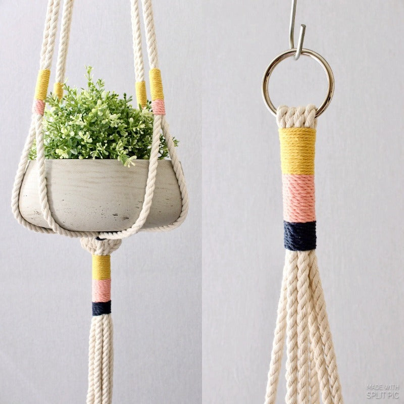 Macrame Cotton Plant Hanger - Large - Novus Decor Accessories