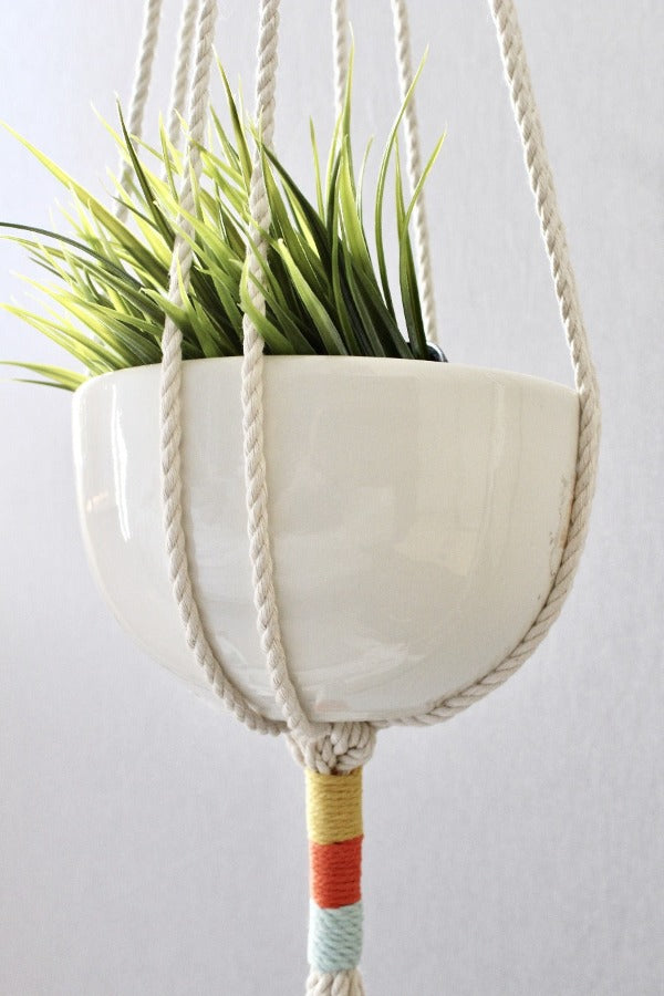 plant pot macrame Macrame Cotton Plant Hanger
