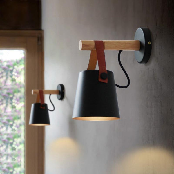 Minimalist Wooden Wall-Mounted Lamp - Novus Decor Lighting