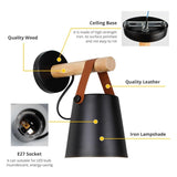 Minimalist Wooden Wall-Mounted Lamp - Novus Decor Lighting