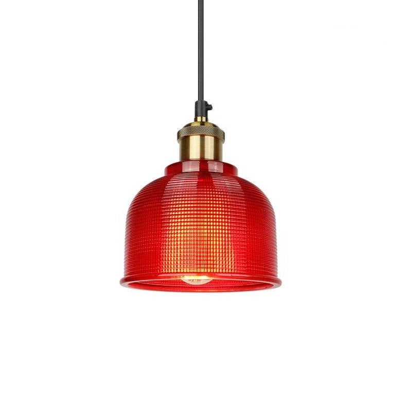Red glass pendant light shade hotsell