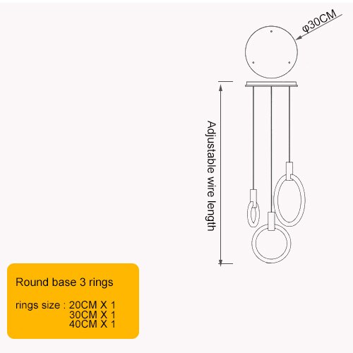 Symphony Ring Chandelier - Novus Decor Lighting