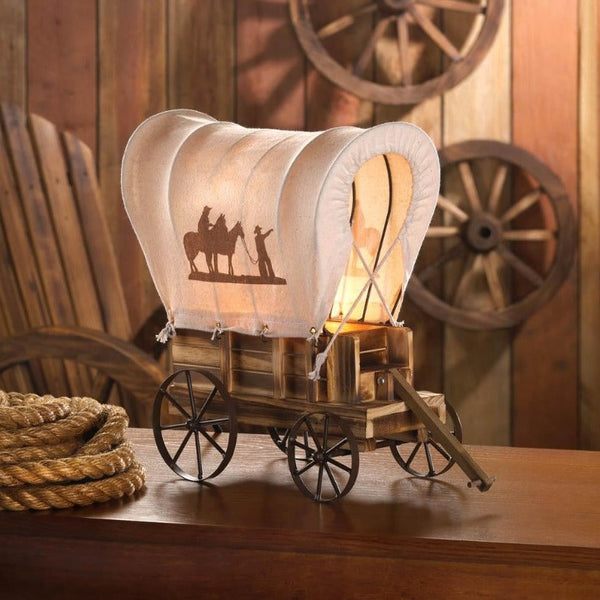 Western Wagon Table Lamp - Novus Decor Lighting